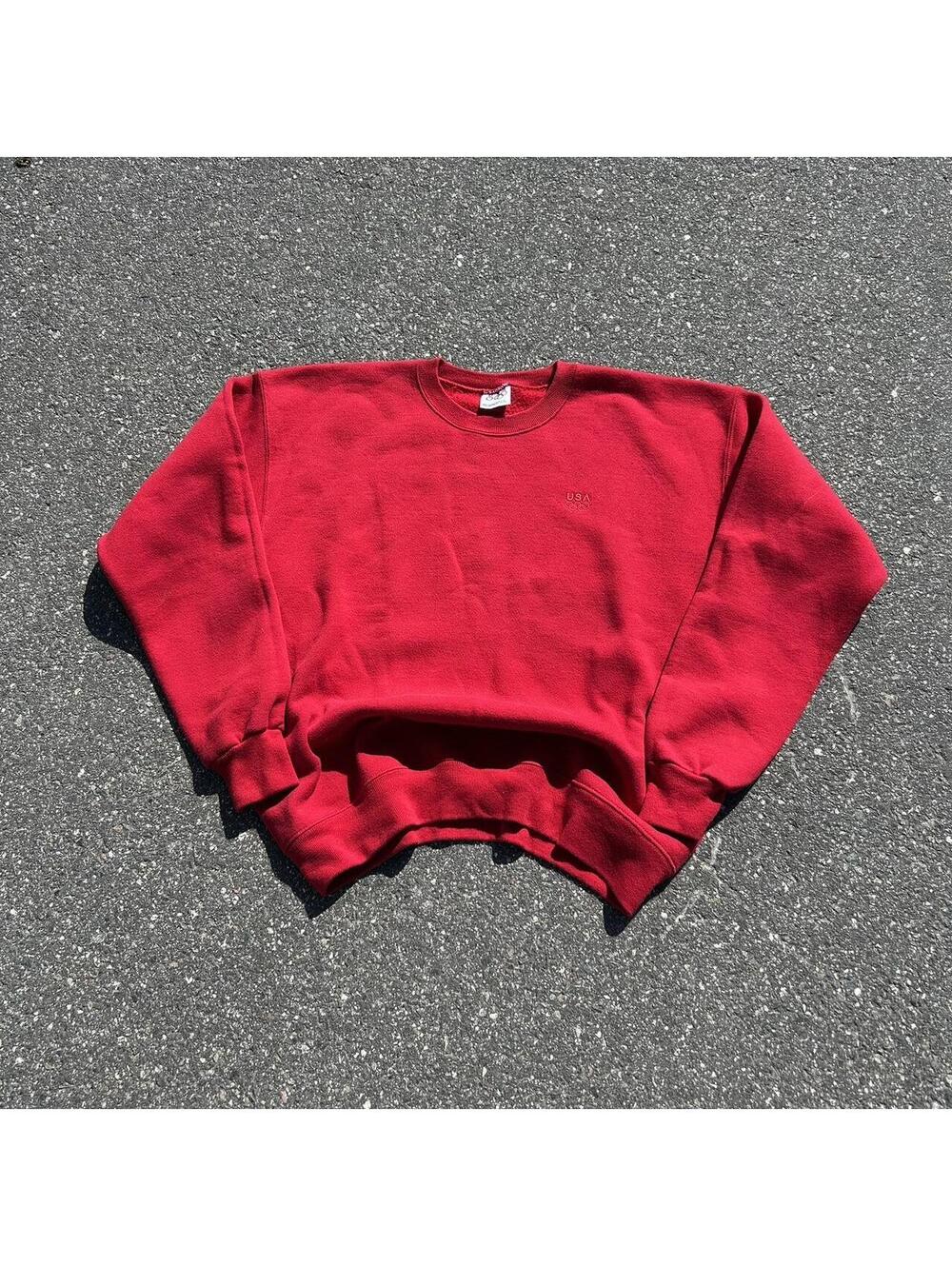 Red vintage crewneck sweatshirt